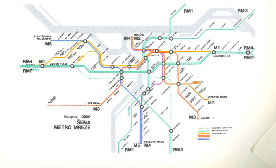 Metro plans from 1977