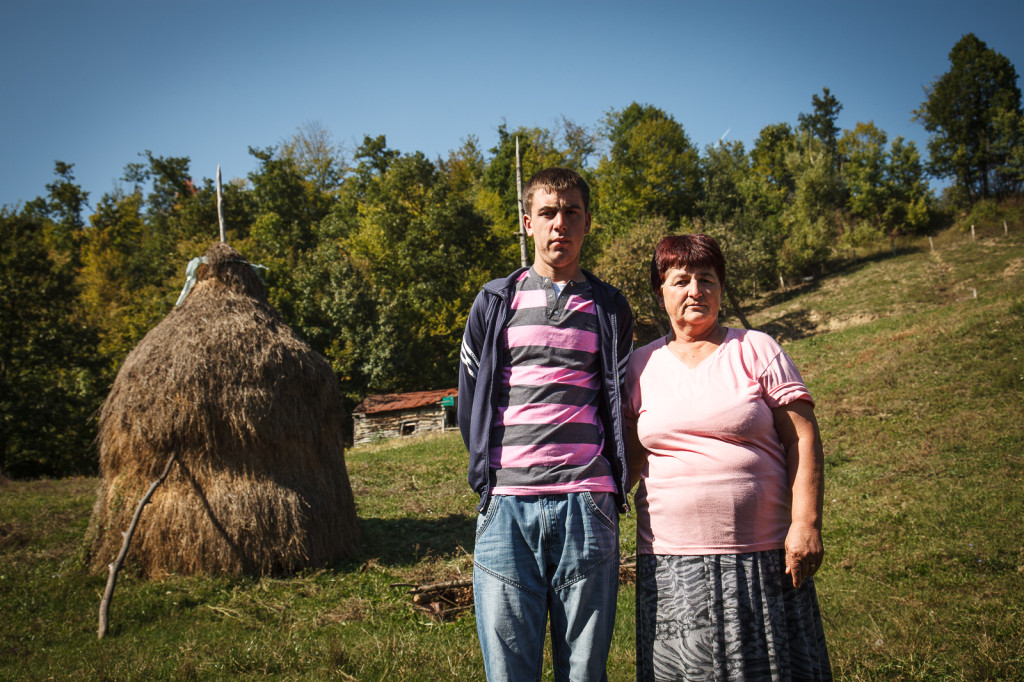 Razija Aljić, 54, with her only living son, Ruzmir, 19.