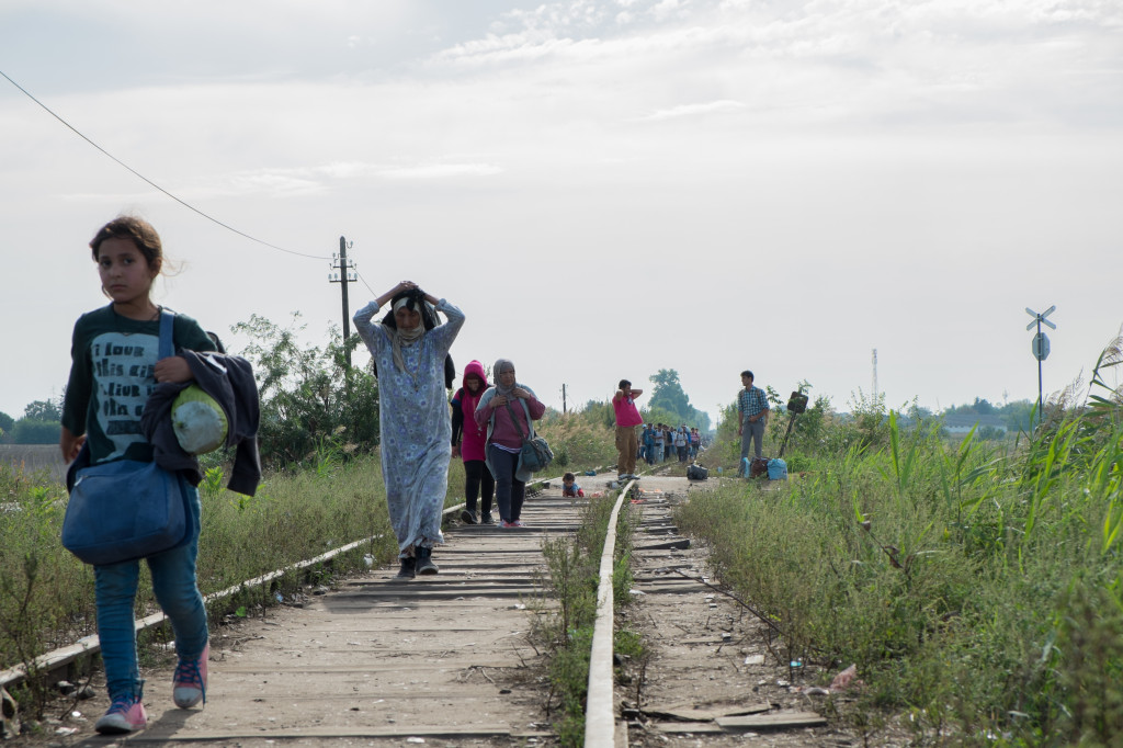 Horgos, before the border closed. Hungary closed its border to refugees 8h prior to the Sept. 15th deadline. Photo by author.