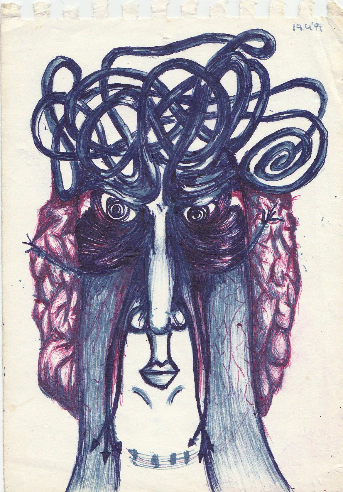 Drawing by Goran Stojčetović (1999), with permission